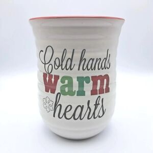 Dennis East Hand Warmer Coffee Mug "Cold Hands Warm Hearts" 16 oz